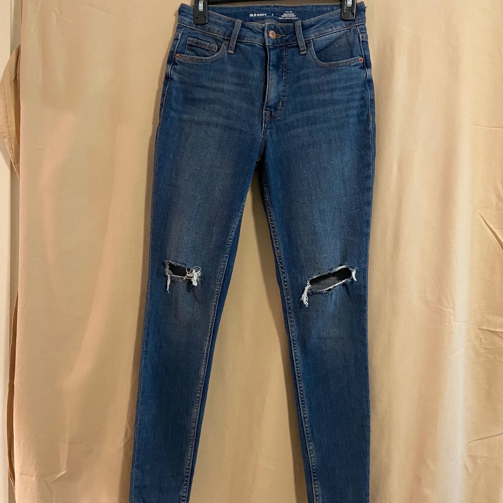 Old Navy High-Rise Rockstar Super Skinny Size 4